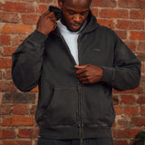 Washed Coal RMDY. Zip Hoodie