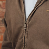 Washed Coffee RMDY. Zip Hoodie
