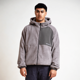 Zwarte tonale Sherpa hoodie