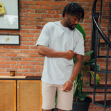 Blanco slim-fit zwart T-shirt