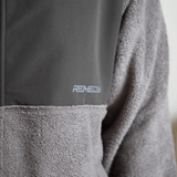 Zwarte tonale Sherpa hoodie
