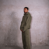 Washed Olive RMDY. Zip Hoodie & Jogger Tracksuit Set
