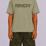 Washed Khaki Blurred RMDY. Tee