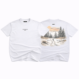 Take The Long Way Graphic Tee - White