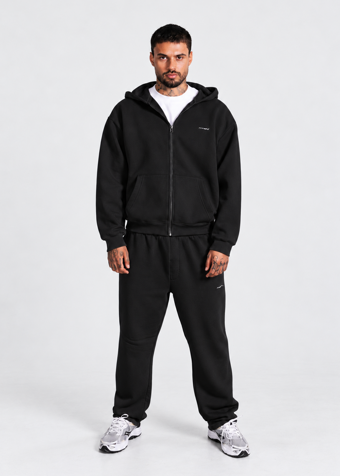 Black RMDY. Heavyweight Zip Hoodie & Jogger Tracksuit Set