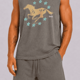 Rodeo Sleeveless Tank - Washed Slate