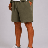 Washed Olive RMDY. Jogger Shorts