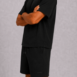 Black Tee & Shorts Set