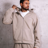 Washed Sand RMDY. Zip Hoodie & Jogger Tracksuit Set