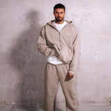 Washed Sand RMDY. Zip Hoodie & Jogger Tracksuit Set
