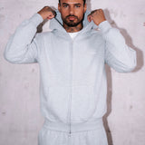 Grey Marl RMDY. Zip Hoodie & Jogger Tracksuit Set
