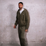 Washed Olive RMDY. Zip Hoodie & Jogger Tracksuit Set
