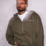 Washed Olive RMDY. Zip Hoodie