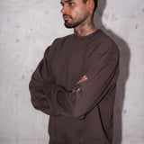 Heavyweight Core Crewneck- Espresso Brown