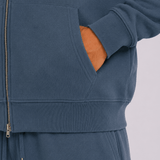 Petrol Zip Hoodie & Shorts Set