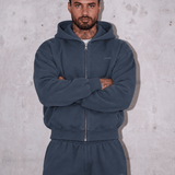 Heavyweight Boxy Zip Up RMDY. Jacket - Petrol