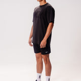 Movement Washed Relaxed College Tee - Coal Black