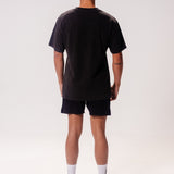 Movement Washed Relaxed College Tee - Coal Black