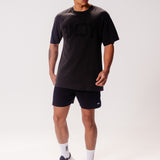 Movement Washed Relaxed College Tee - Coal Black