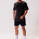 Movement Washed Relaxed College Tee - Coal Black