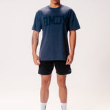 Movement Washed Relaxed College Tee - Petrol