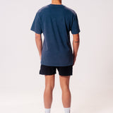 Movement Washed Relaxed College Tee - Petrol