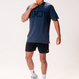 Movement Washed Relaxed College Tee - Petrol