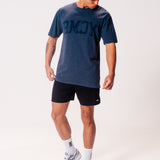 Movement Washed Relaxed College Tee - Petrol