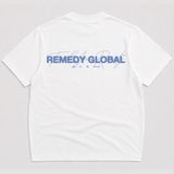 Gone Global RMDY. White/Petrol Tee