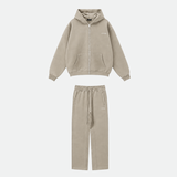 Washed Sand RMDY. Zip Hoodie & Jogger Tracksuit Set