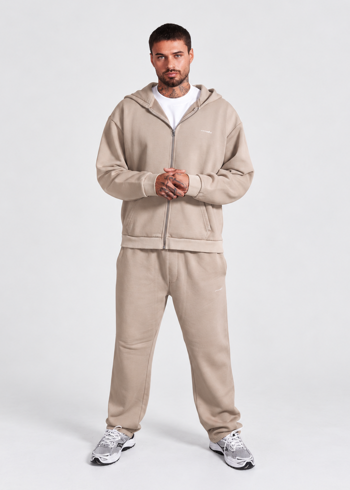 Washed Sand RMDY. Zip Hoodie & Jogger Tracksuit Set