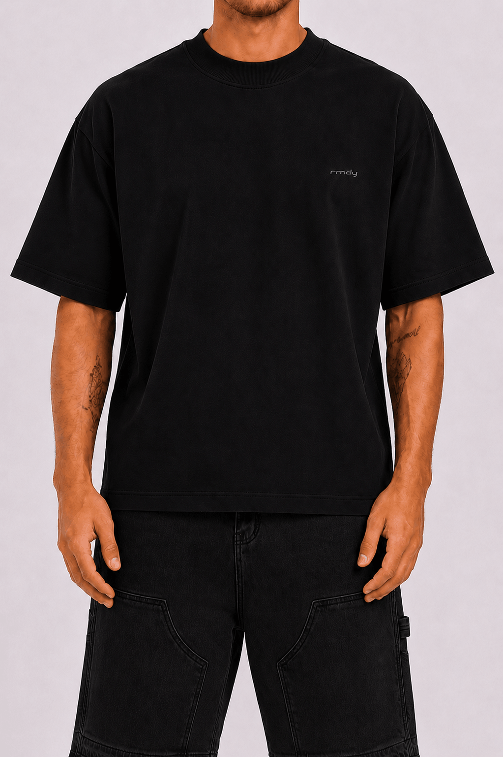 Heavyweight Core Relaxed Tee - Black