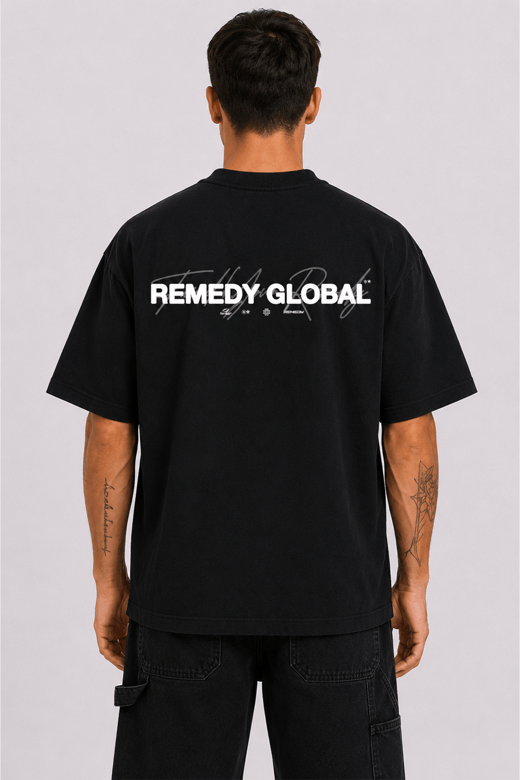 Gone Global RMDY. Black Graphic Tee