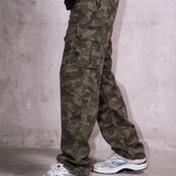 <transcy>Schwarze, taillierte V3 Cargohose</transcy>