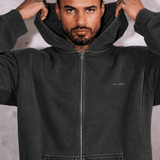 Washed Coal RMDY. Zip Hoodie & Jogger Tracksuit Set