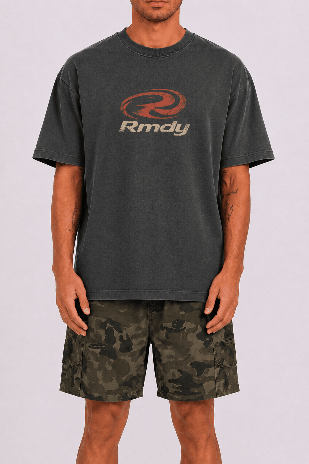 Burnout R Graphic Tee - Coal