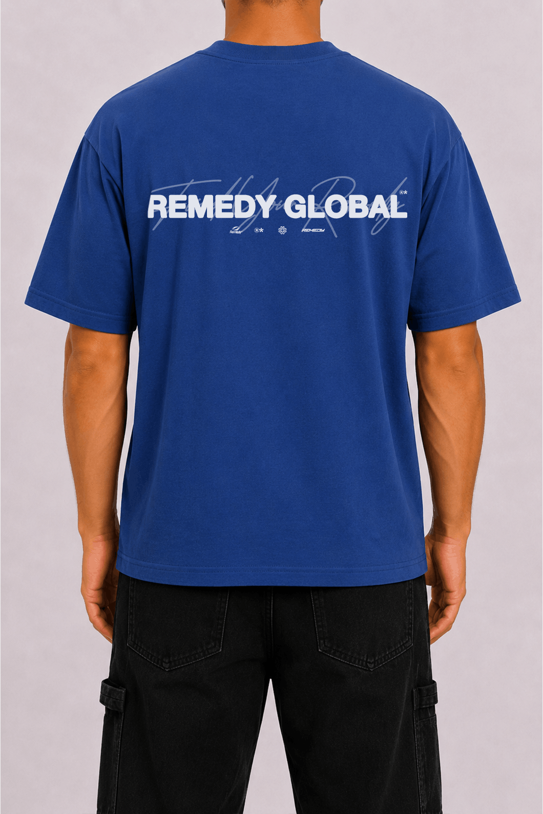 Gone Global RMDY. Cobalt Tee