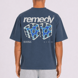 Roll The Dice RMDY. Graphic Tee - Washed Petrol