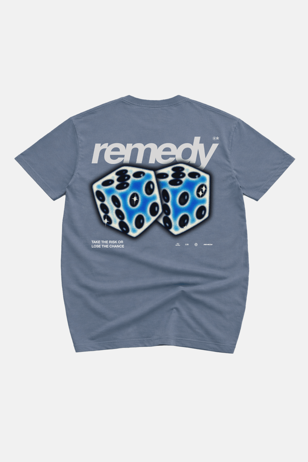 Roll The Dice RMDY. Graphic Tee - Washed Petrol