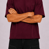 Heavyweight Core Relaxed Tee - Wine