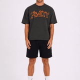 Fired Up Graphic Tee - Vintage Coal