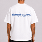 Gone Global RMDY. White/Petrol Tee
