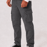 <transcy>Schwarze, taillierte V3 Cargohose</transcy>