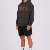 Fired Up Graphic Hoodie - Vintage Coal