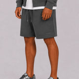 Steel Zip Hoodie & Shorts Set
