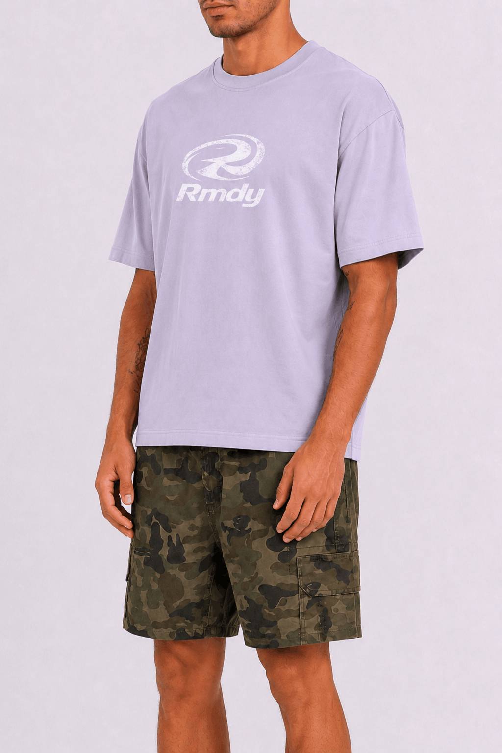 Burnout R Graphic Tee - Lilac