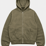 Washed Olive RMDY. Zip Hoodie