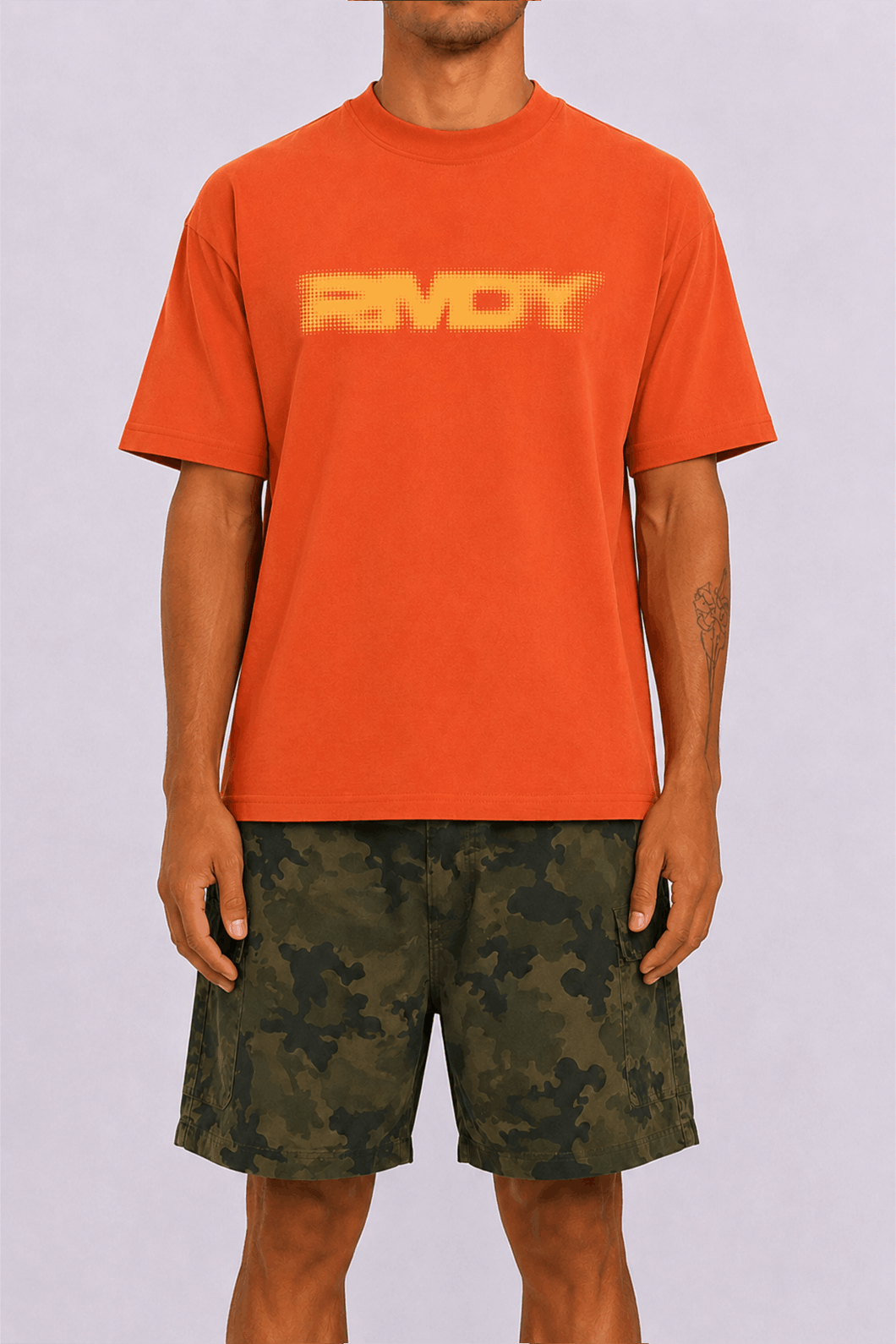 Orange Blurred RMDY. Tee
