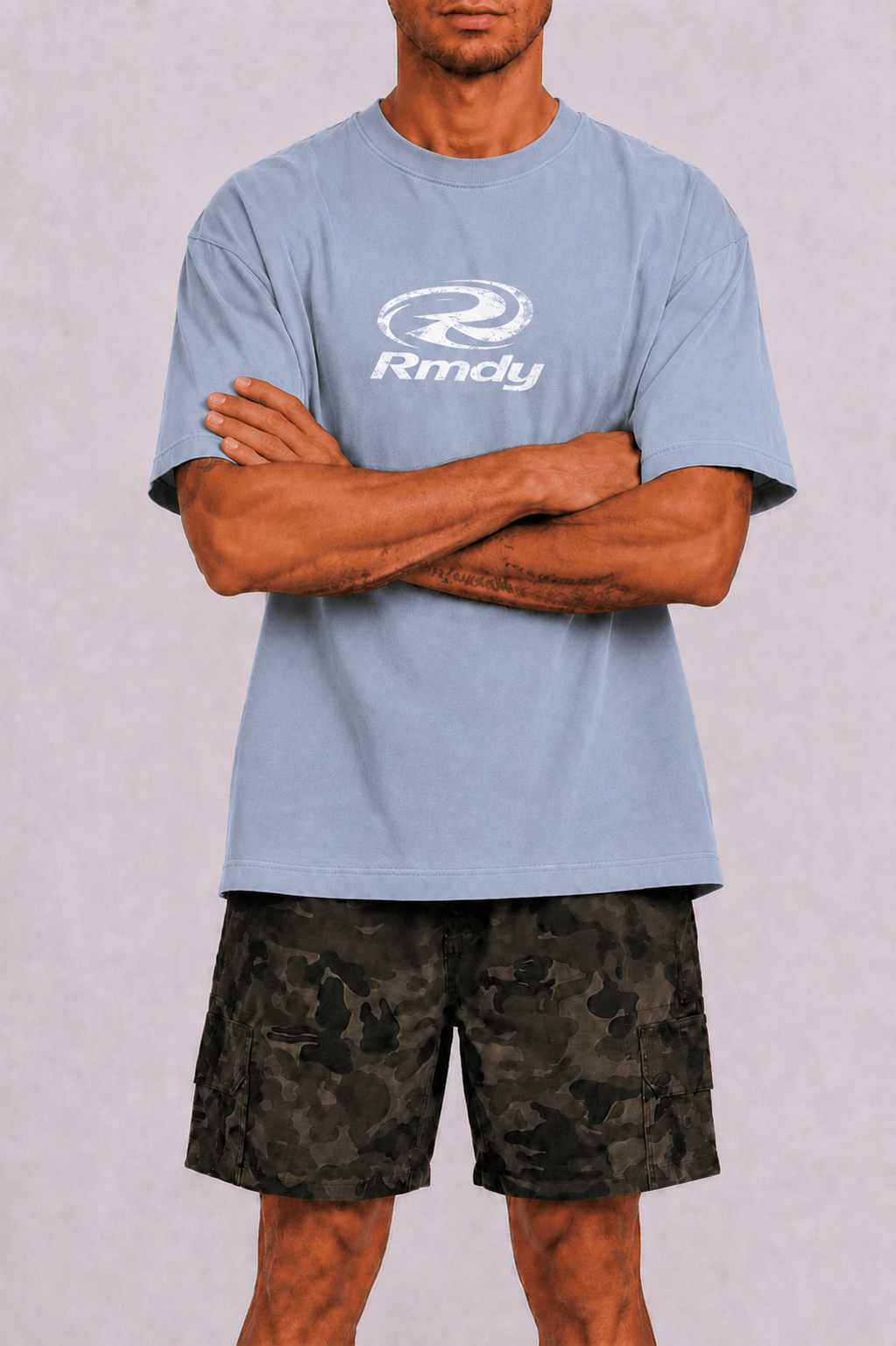Burnout R Graphic Tee - Ocean