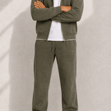 Washed Olive RMDY. Zip Hoodie & Jogger Tracksuit Set